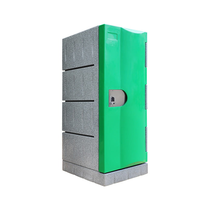 Steelco Heavy-Duty Water Resistant Locker Gen 1 Half Height - 910H x 388W x 520D Green Keylock