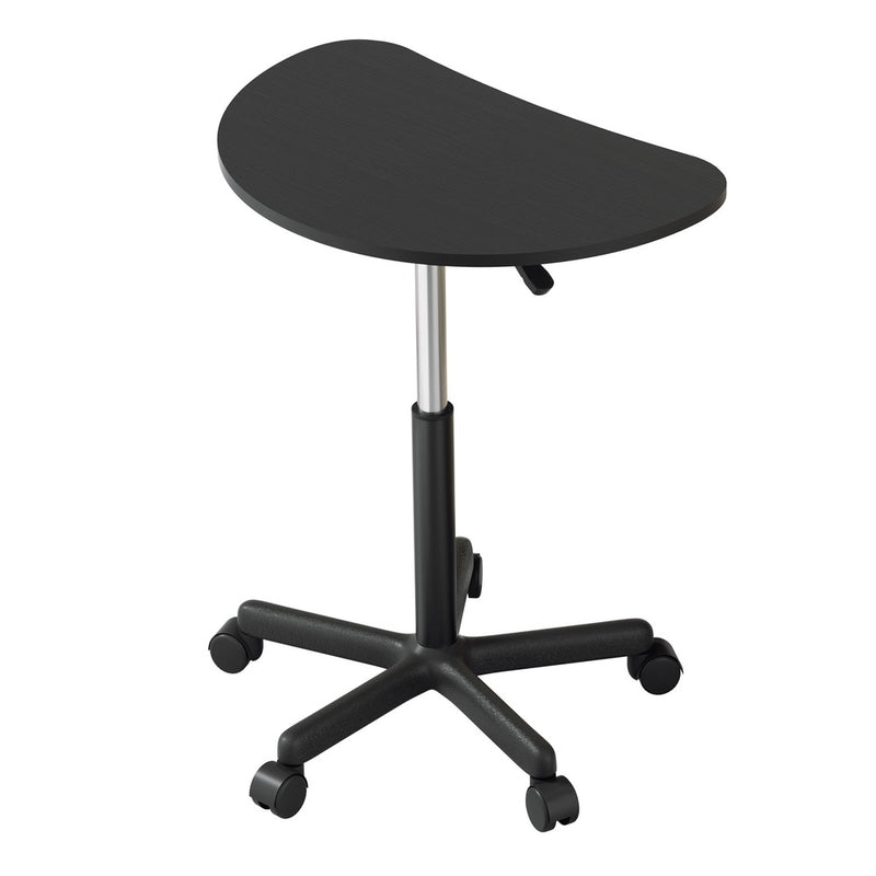 Artiss Laptop Desk Portable Height Adjustable Table Caster Wheels 60CM Black Default Title
