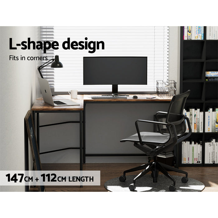 Artiss Corner Computer Desk L-Shape CPU Stand