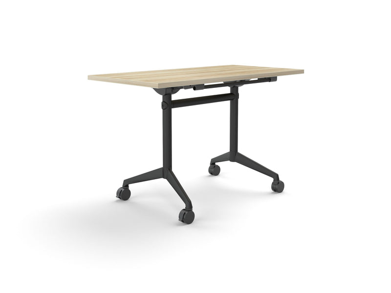Modulus Flip Table All Black 1200mmX600mm Natural Oak