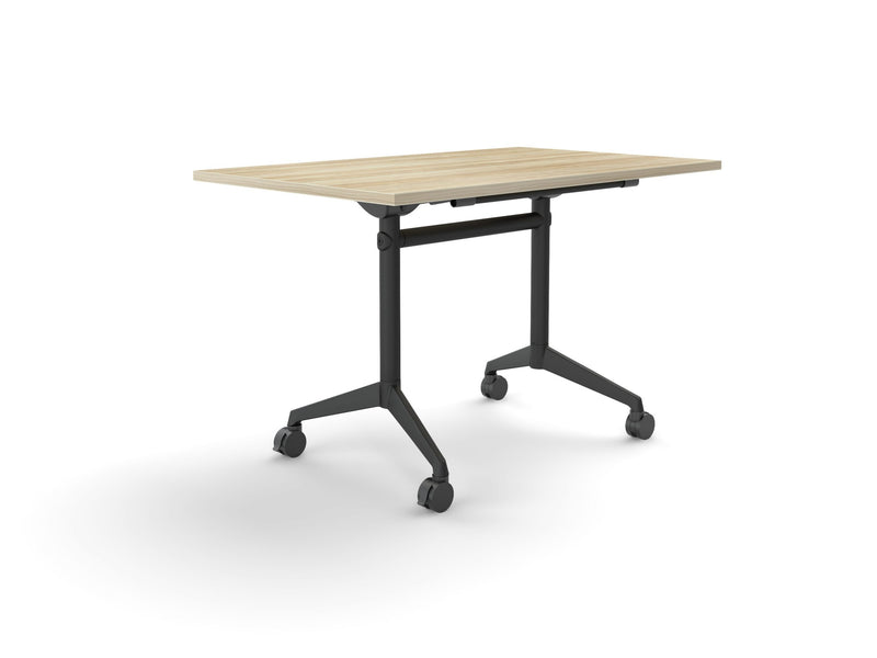 Modulus Flip Table All Black 1200mmX750mm Natural Oak