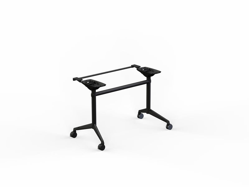Modulus Flip Table Frame All Black 1200mm-1600mm
