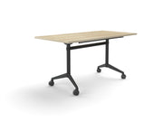 Modulus Flip Table All Black Natural Oak