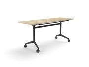 Modulus Flip Table All Black 1800mmX600mm Natural Oak