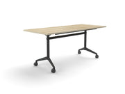 Modulus Flip Table All Black 1800mmX750mm Natural Oak