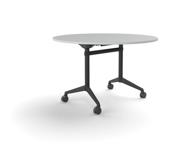 Modulus Flip Table All Black 1200mm Round White