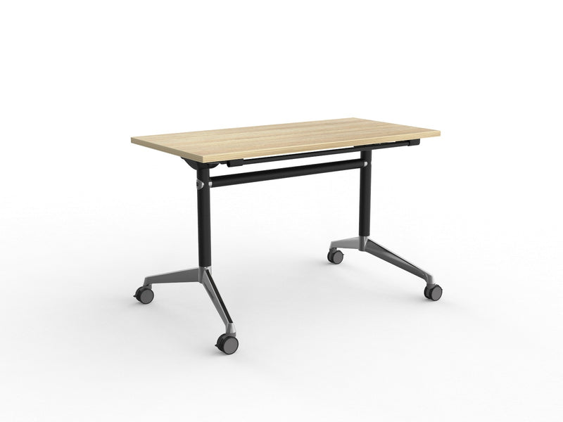 Modulus Flip Table 1200mmX600mm Black Natural Oak