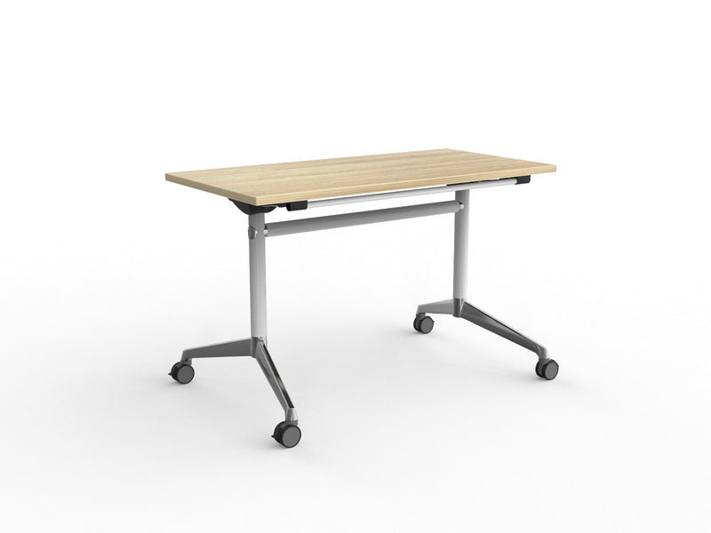 Modulus Flip Table 1200mmX600mm White Natural Oak