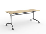 Modulus Flip Table 1800mmX600mm White Natural Oak