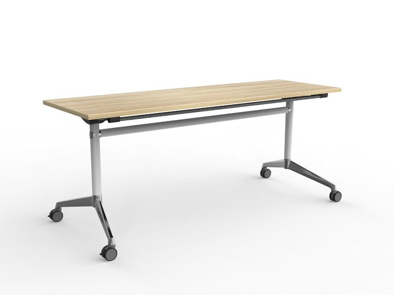Modulus Flip Table 1800mmX600mm White Natural Oak