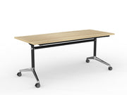 Modulus Flip Table 1800mmX750mm Black Natural Oak