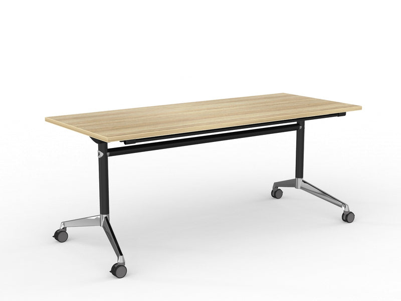 Modulus Flip Table 1800mmX750mm Black Natural Oak