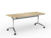 Modulus Flip Table 1800mmX750mm White Natural Oak