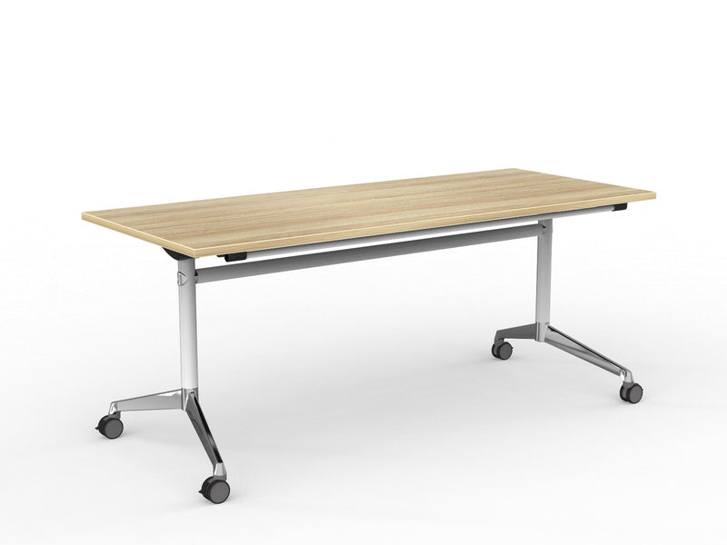 Modulus Flip Table 1800mmX750mm White Natural Oak