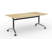 Modulus Flip Table 1800mmX900mm Black Natural Oak
