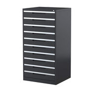 Steelco Drawer Multimedia Cabinet 10 Drawers Graphite Ripple