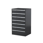 Steelco Drawer Multimedia Cabinet 7 Drawers Graphite Ripple