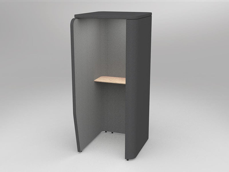 Motion Link Freestanding Phone Booth Solid Beech
