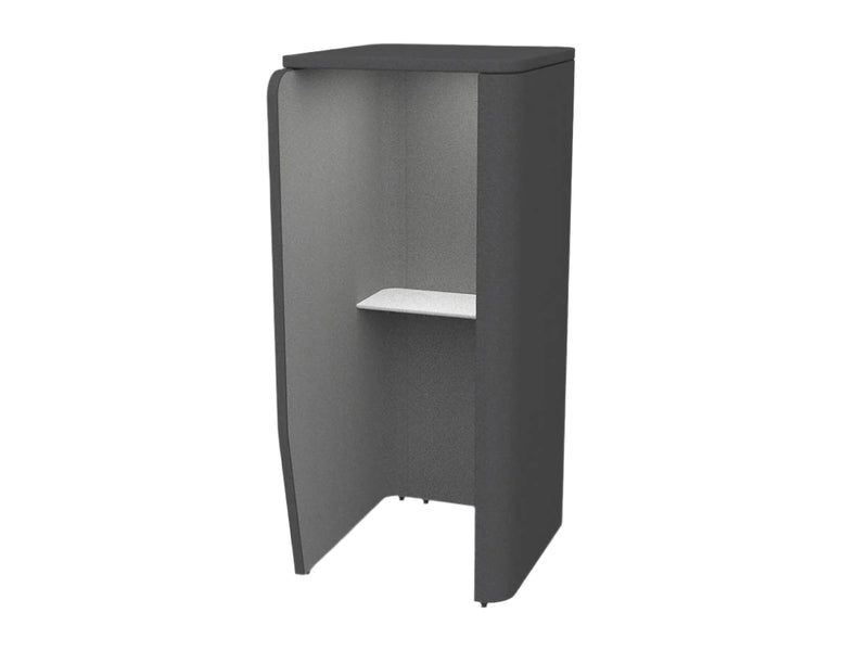 Motion Link Freestanding Phone Booth Lecquered White