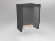 Motion Link Wall Mounted Phone Booth Solid Beech