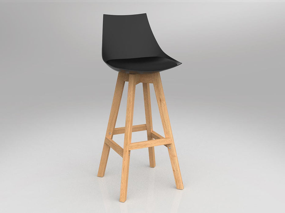 Luna Barstool with Oak Base