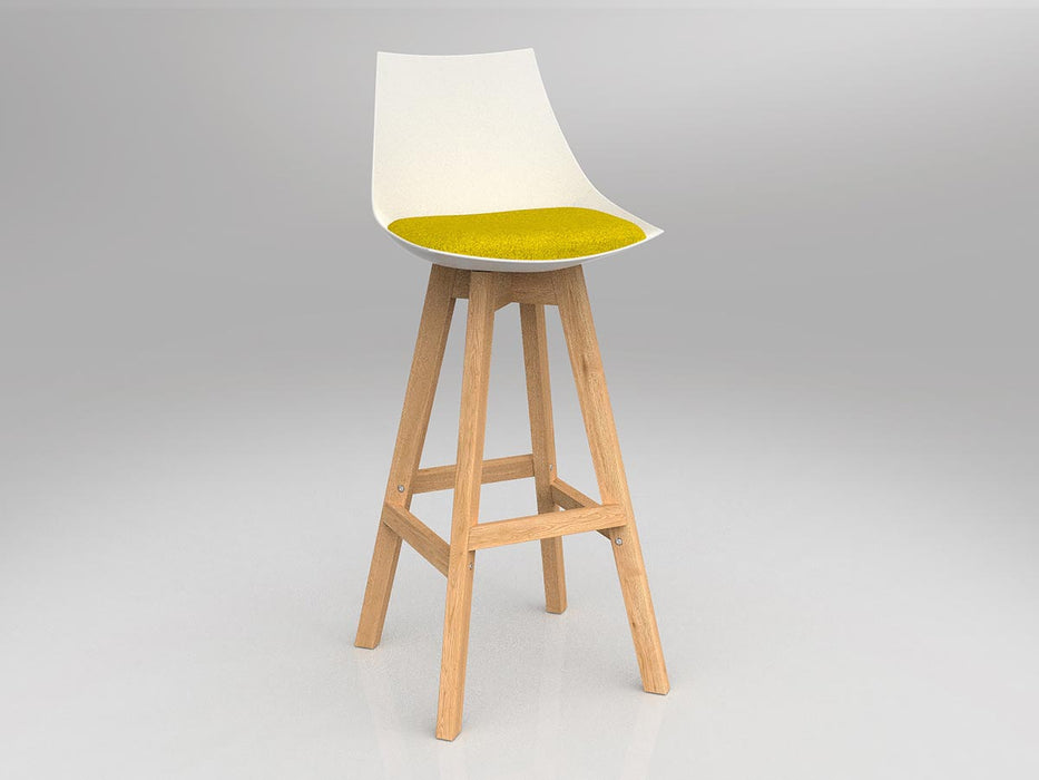 Luna Barstool with Oak Base