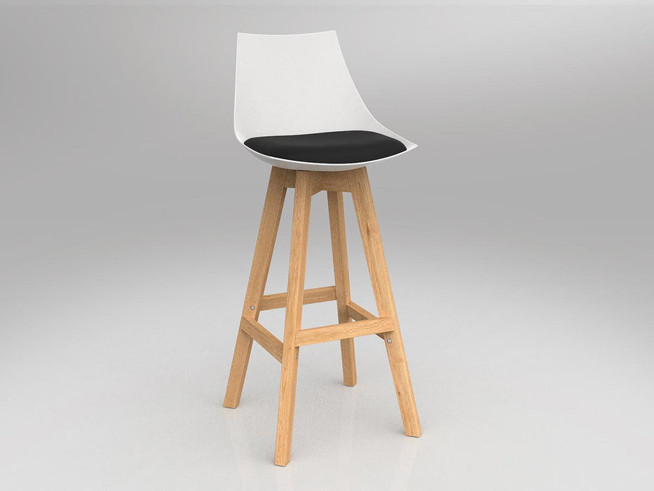 Luna Barstool with Oak Base