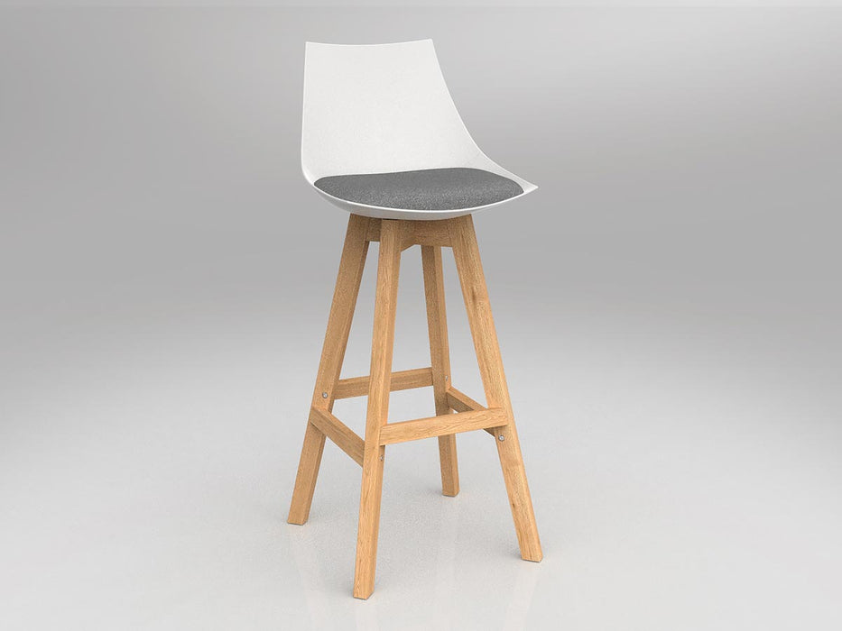 Luna Barstool with Oak Base