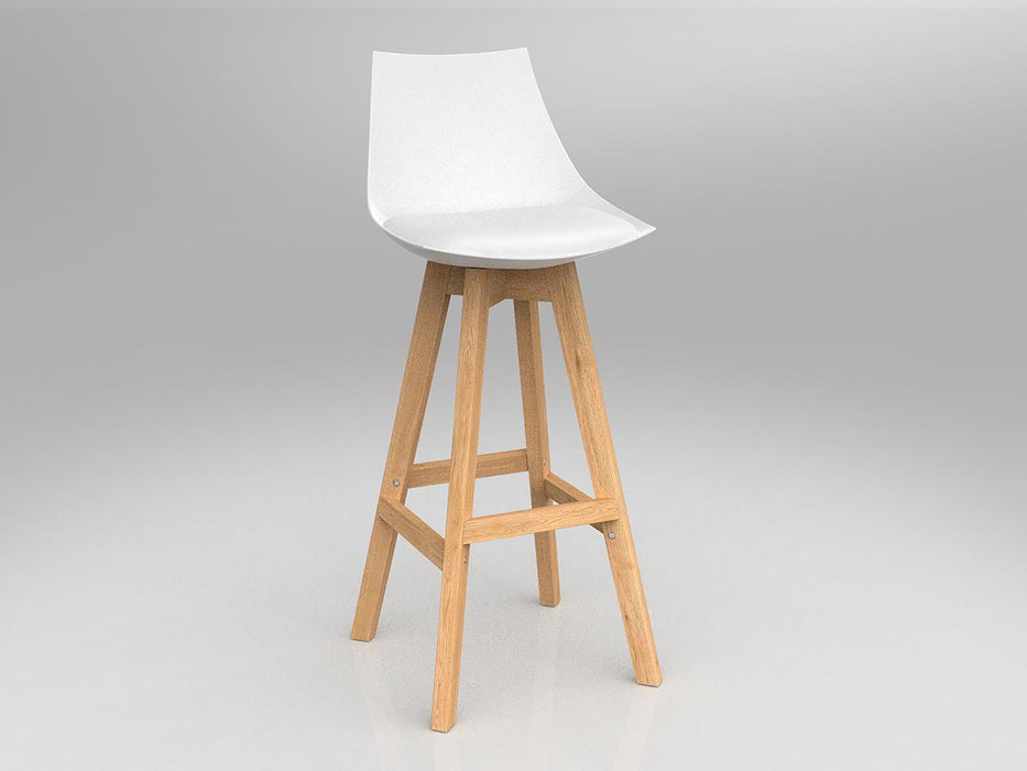 Luna Barstool with Oak Base