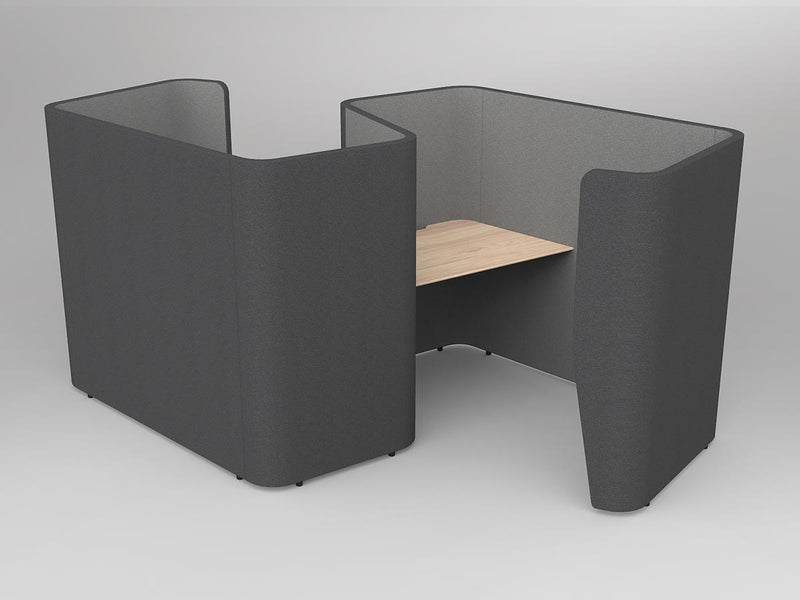 Motion Shell Work Pods Solid Beech 2 Work Pods