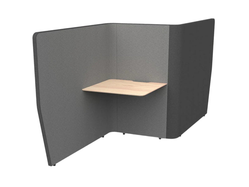 Motion Wave Work Pods 2 Work Pods Solid Beech