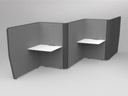 Motion Wave Work Pods 4 Work Pods Lecquered White