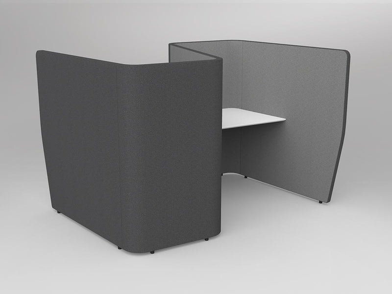 Motion Zip Work Pods Lecquered White 2 Work Pods