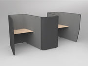 Motion Zip Work Pods Solid Beech 3 Work Pods