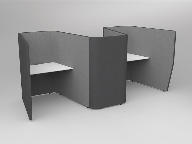 Motion Zip Work Pods Lecquered White 3 Work Pods