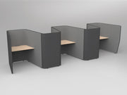 Motion Zip Work Pods Solid Beech 5 Work Pods