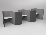 Motion Zip Work Pods Lecquered White 5 Work Pods