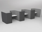 Motion Zip Work Pods Lecquered White 6 Work Pods