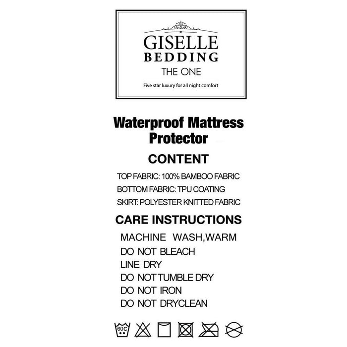 Giselle Bedding Bamboo Mattress Protector