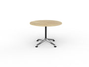 Modulus Fixed Leg round Meeting Table 1050mm Round Natural Oak