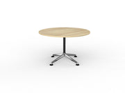 Modulus Fixed Leg round Meeting Table 1200mm Round Natural Oak