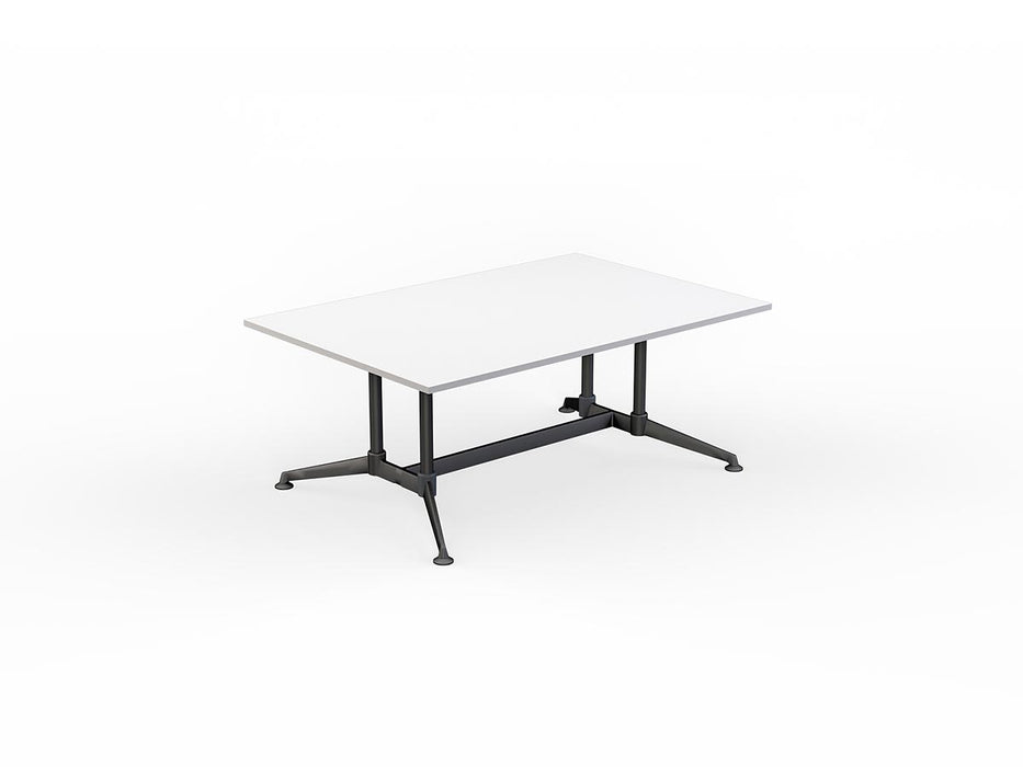 Modulus All Black Twin Post Collar leg Meeting Table