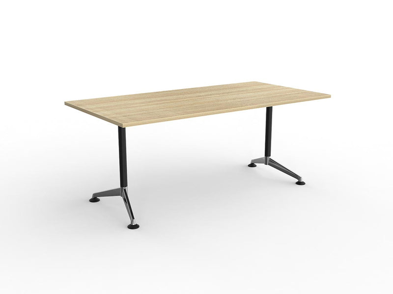 Modulus Fixed Leg Meeting Table Natural Oak