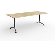 Modulus Fixed Leg Meeting Table 2100mmX900mm Natural Oak