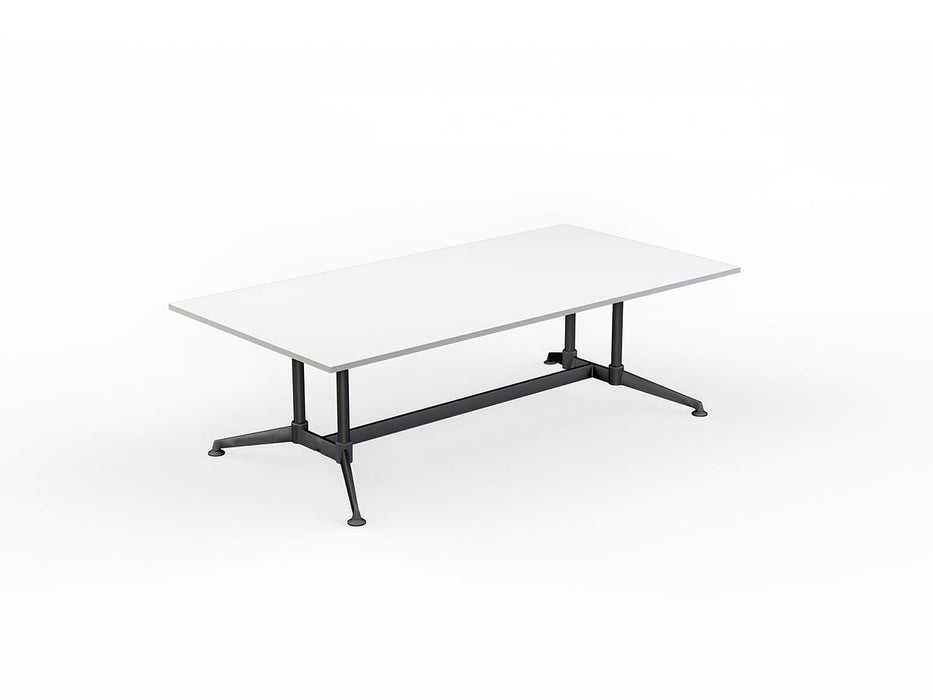 Modulus All Black Twin Post Collar leg Meeting Table