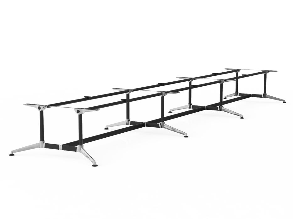 Modulus Meeting Table Twin Post Triple Span Frame