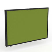 Studio Screen for Agile Shared Desk Black Powdercoat Splice Green