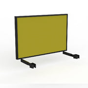 Studio Screen for Agile Individual Desk with Black Powdercoat Frame Black Powdercoat Splice Yellow