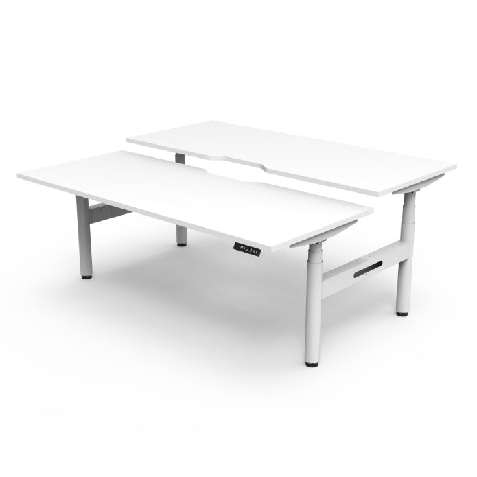 Rapidline Height Adjustable Halo+ Back to Back Workstation