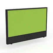 Studio Screen with Ducting for Agile Shared Desk Black Powdercoat Breathe Lime Green